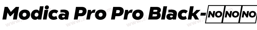 Modica Pro Pro Black字体转换